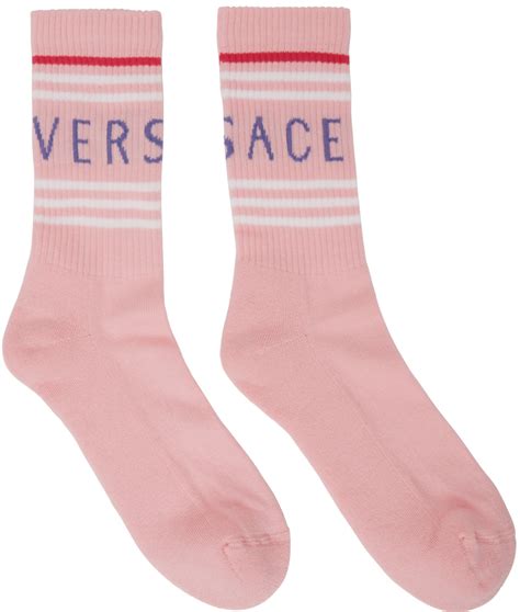 pink versace socks|versace socks vintage white.